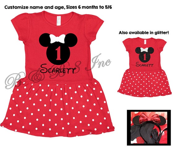 minnie mouse dress size 6