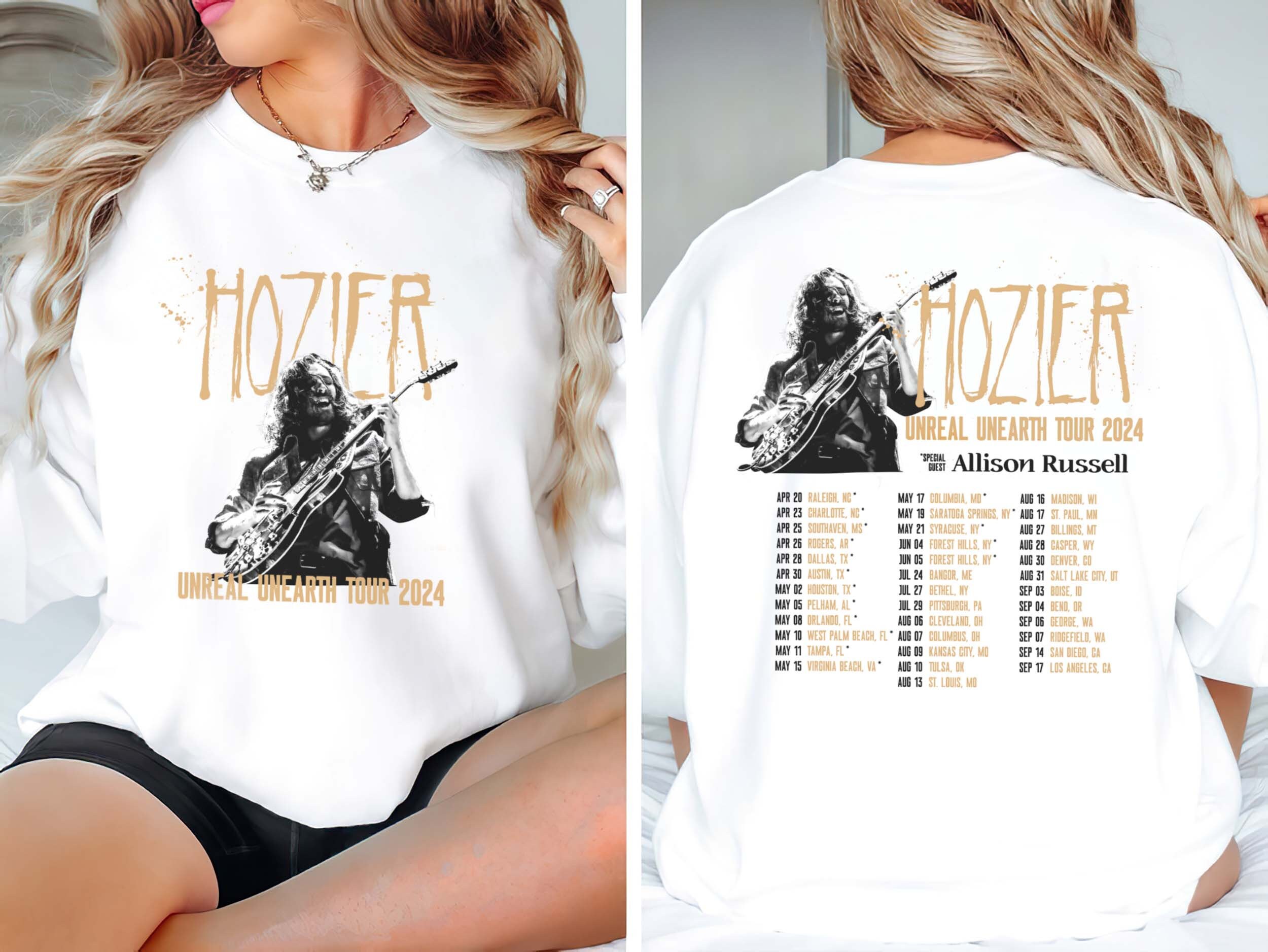 2024 Hozier Tour PNG, Hozier Unreal Unearth Tour 2024 Png, Hozier Tour