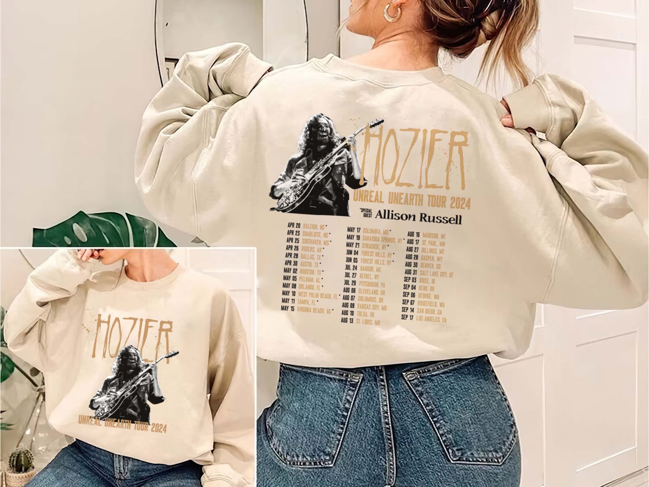 2025 Hozier Tour PNG, Hozier Unreal Unearth Tour 2025 Png, Hozier Tour