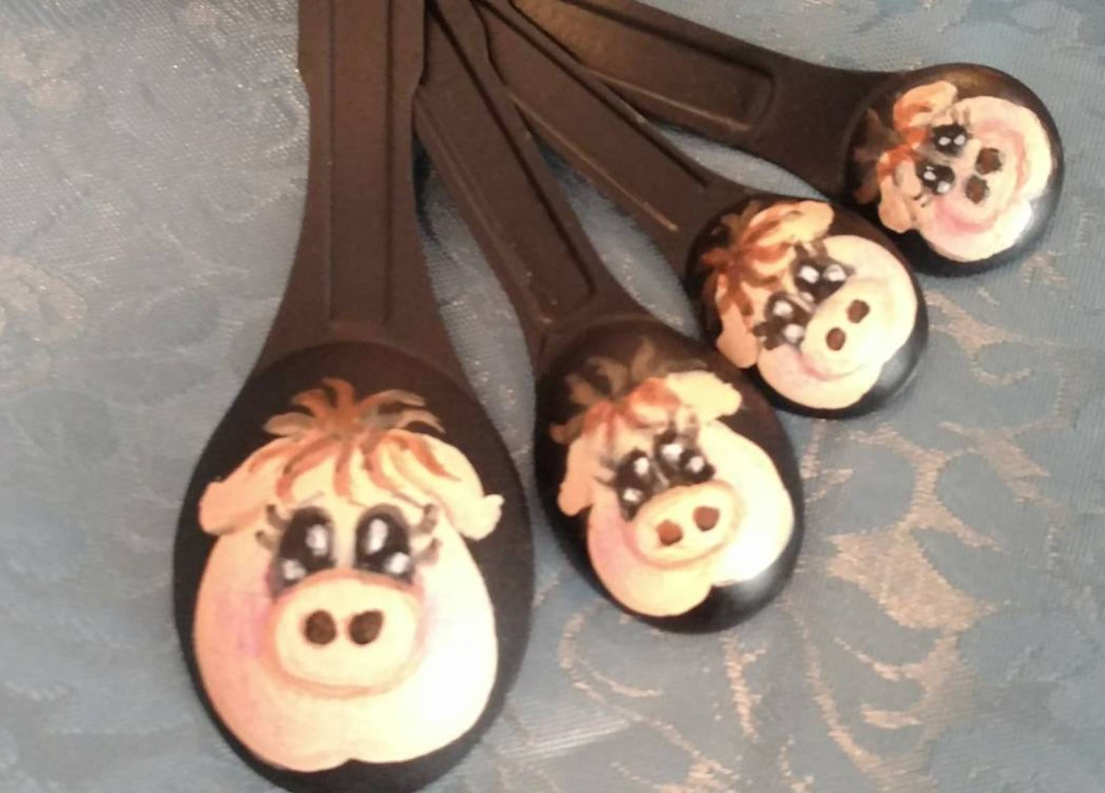 Pig Measuring Spoons Etsy