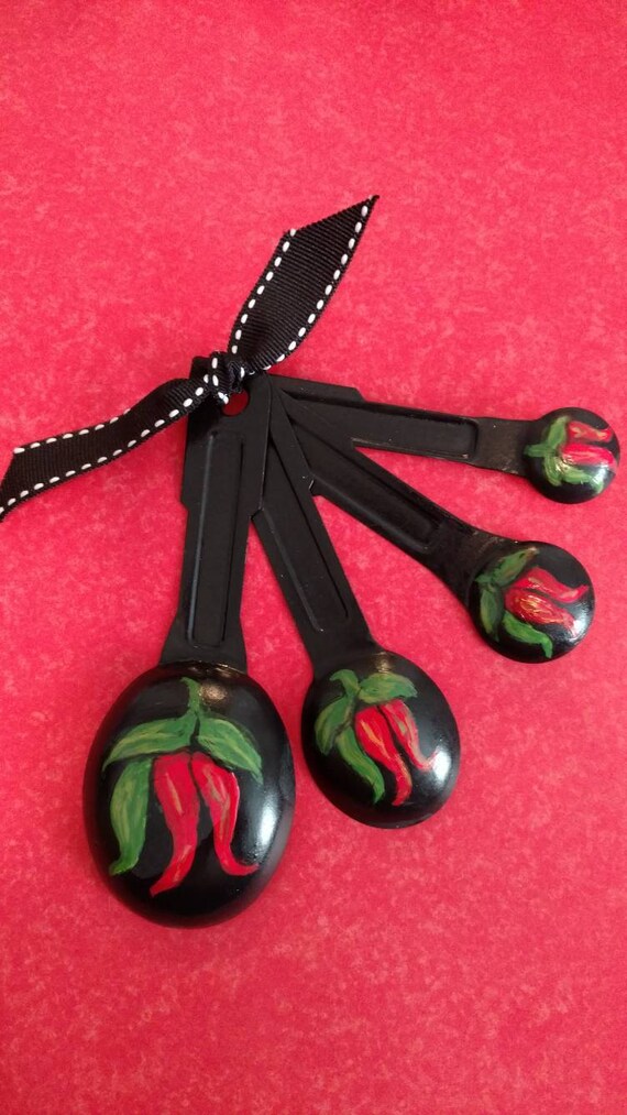 Chili Peppers Measuring Spoons Etsy