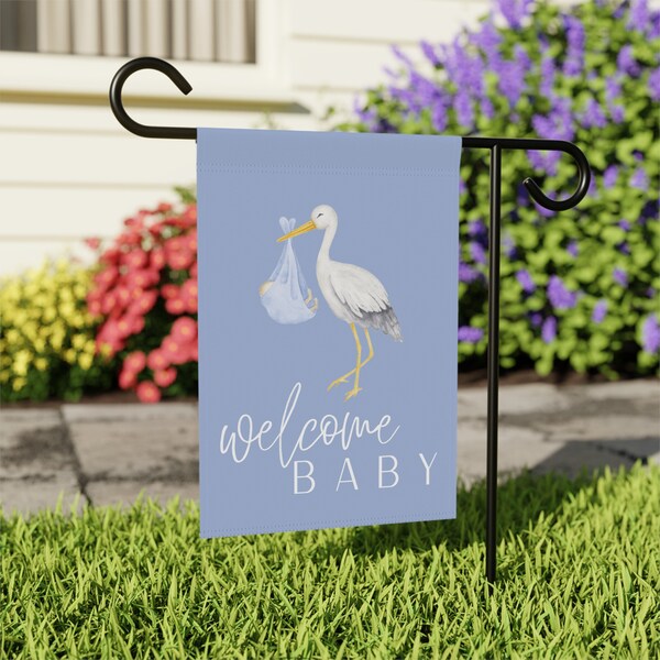 Baby Boy Garden Flags Etsy