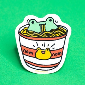 Vinyl Sticker - Frog Instant Noodle