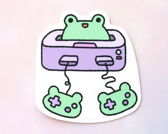 Vinyl Sticker - Gamer Frog