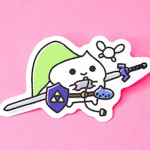 Zelda Cosplay Cat Waterproof Sticker