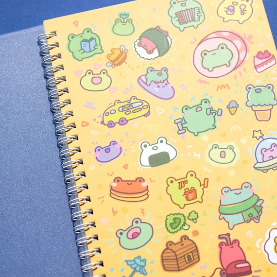 Chaos of Frogs Sticker Storage Book, Reusable Sticker Book, Sticker Collection Book, Sticker Keeper, Sticker Notebook, Sticker Album