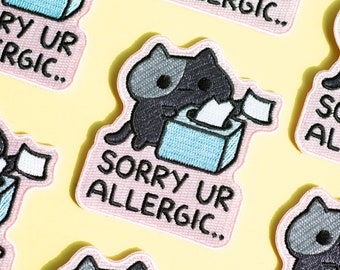 Iron-on Patch - Allergy Cat