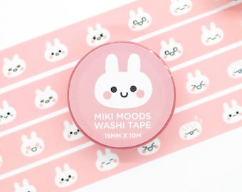 Washi-tejp med kaninhumör: Original karaktärskonst, scrapbooking