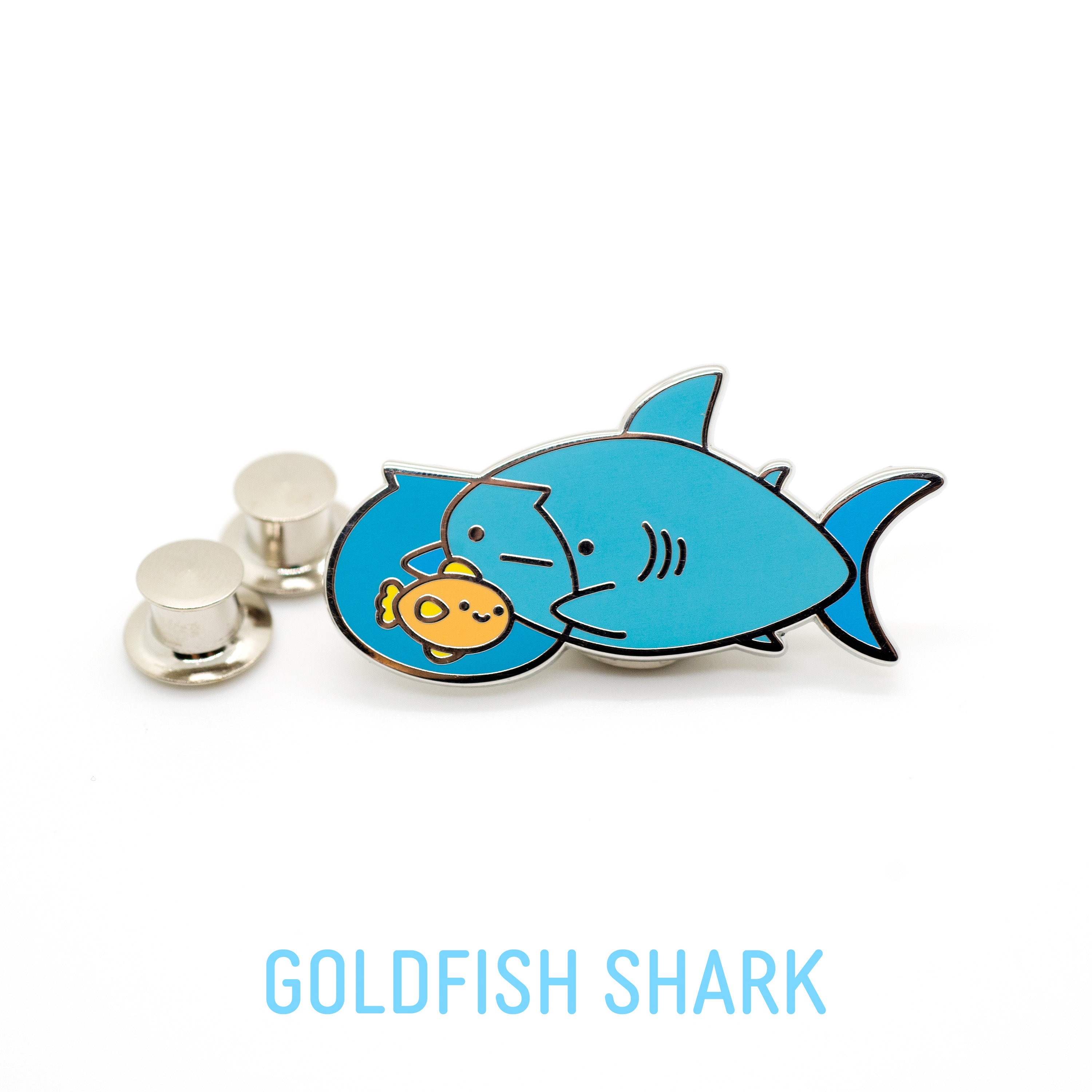 Buy Enamel Pin - Shark Friends - Pancake Shark, Donut Shark, Candy Shark,  Baby Shark, Carrot Shark, and Goldfish Shark Online in India - Etsy, image size:3000x3000