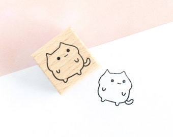 Rubber Stamp - Chunky Cat