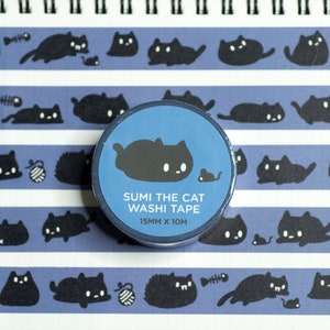 Cute Kawaii Adorable Cat Adhesive Paper Washi Tape Masking Tape