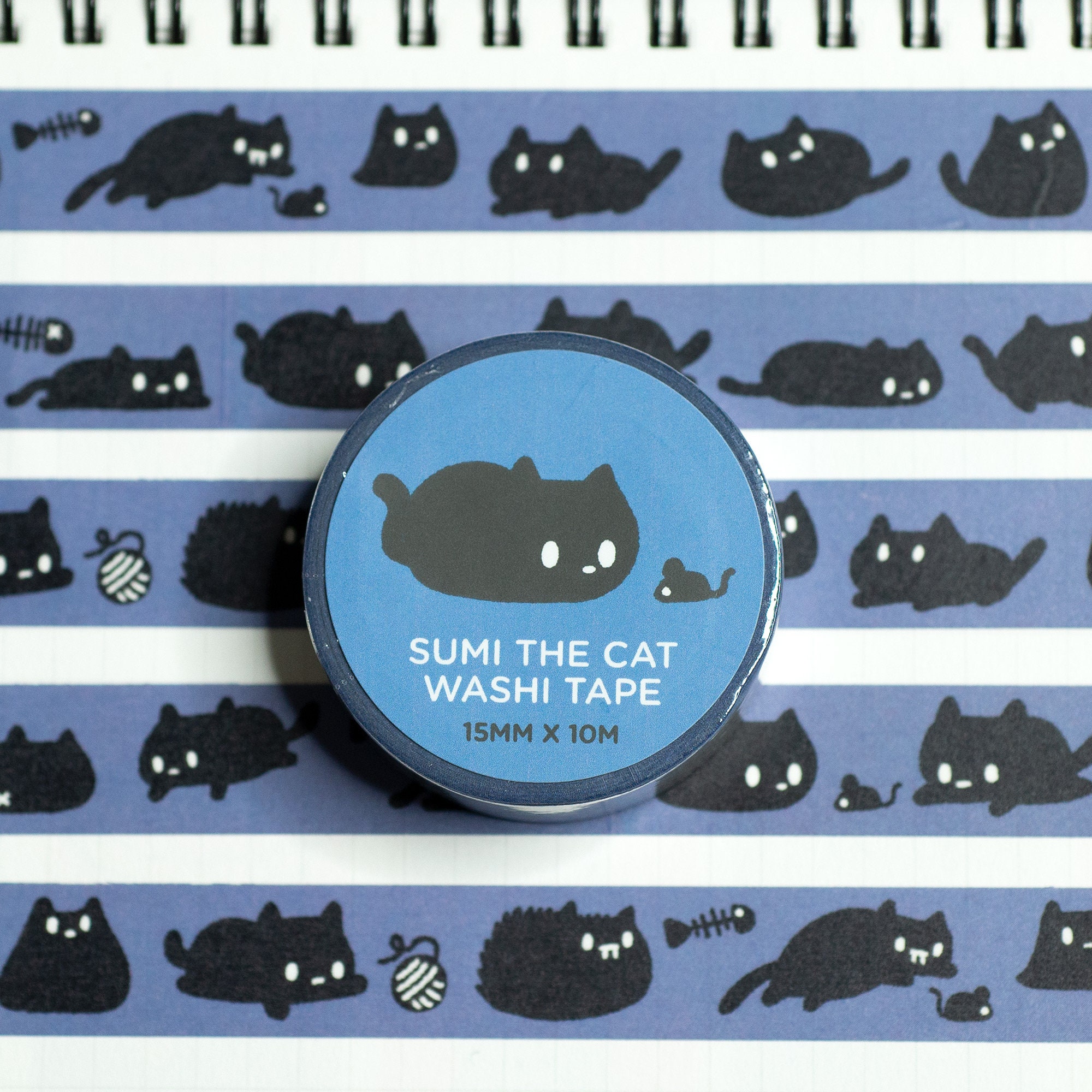 Crescent Cat, Purple/Silver Washi Tape – thesketchypumpkin