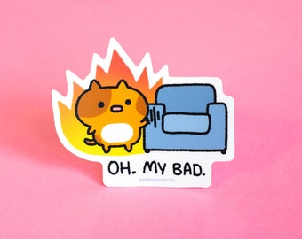 Vinyl Sticker - Sofa Cat Sticker