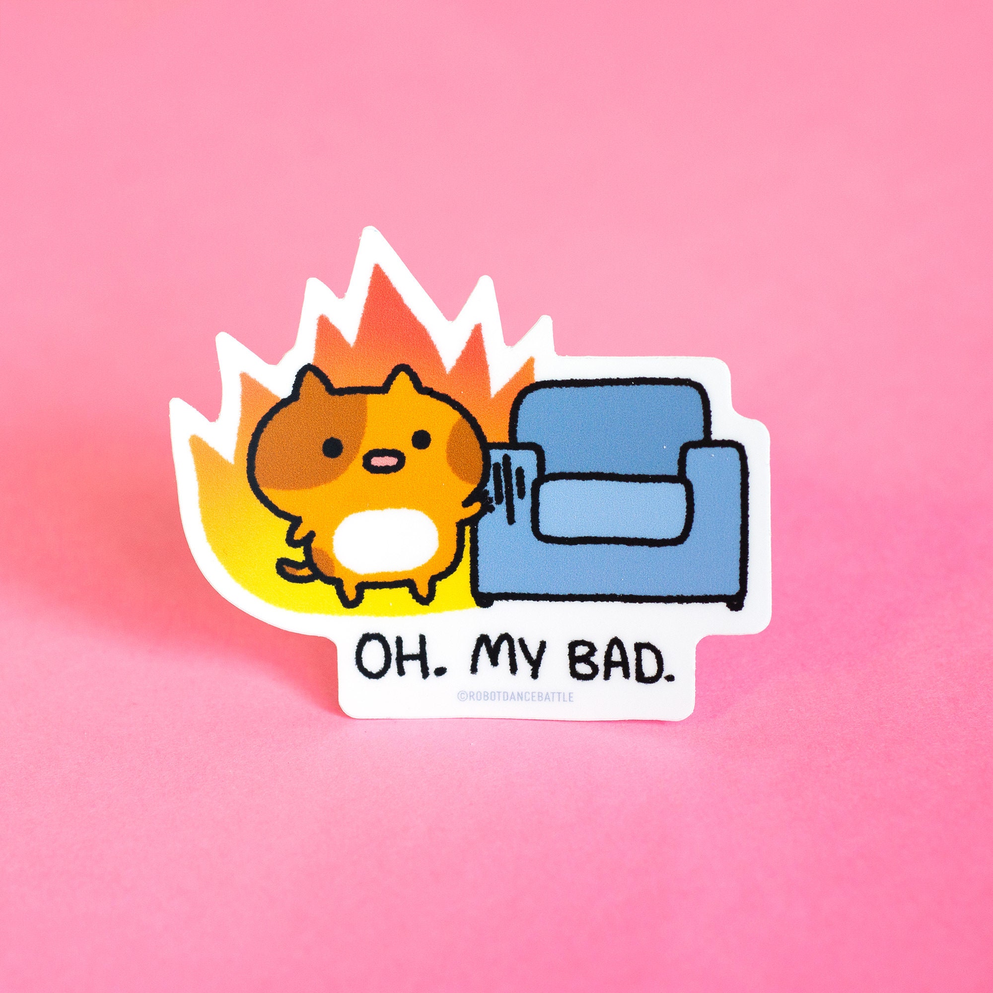 Vinyl Sticker - Sofa Cat Sticker - Etsy