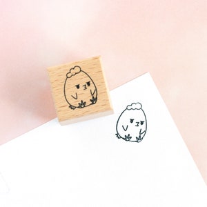 Rubber Stamp - Grumpy Chicken