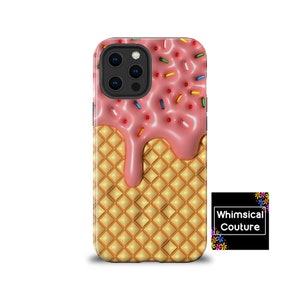 Ice Cream Phone Case, iPhone 14 13 12 Mini Case, iPhone 11 Pro Max Case, Cute Phone Case, Custom phone case, iPhone case, Ice Cream Cone