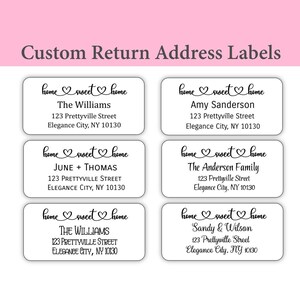 Home Sweet Home Labels, Address Label, Envelope Labels, Return Address Label, Custom Label, Thermal Labels, Stickers, Housewarming Sticker