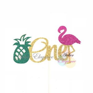 One Cake Topper, Pineapple One Cake Topper, Flamingo One Cake Topper, Summer One Cake Topper, Summer 1st Birthday Cake Topper, Summer 1st