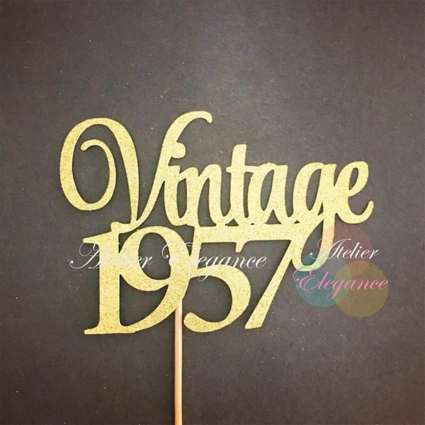 Vintage Cake Topper Etsy