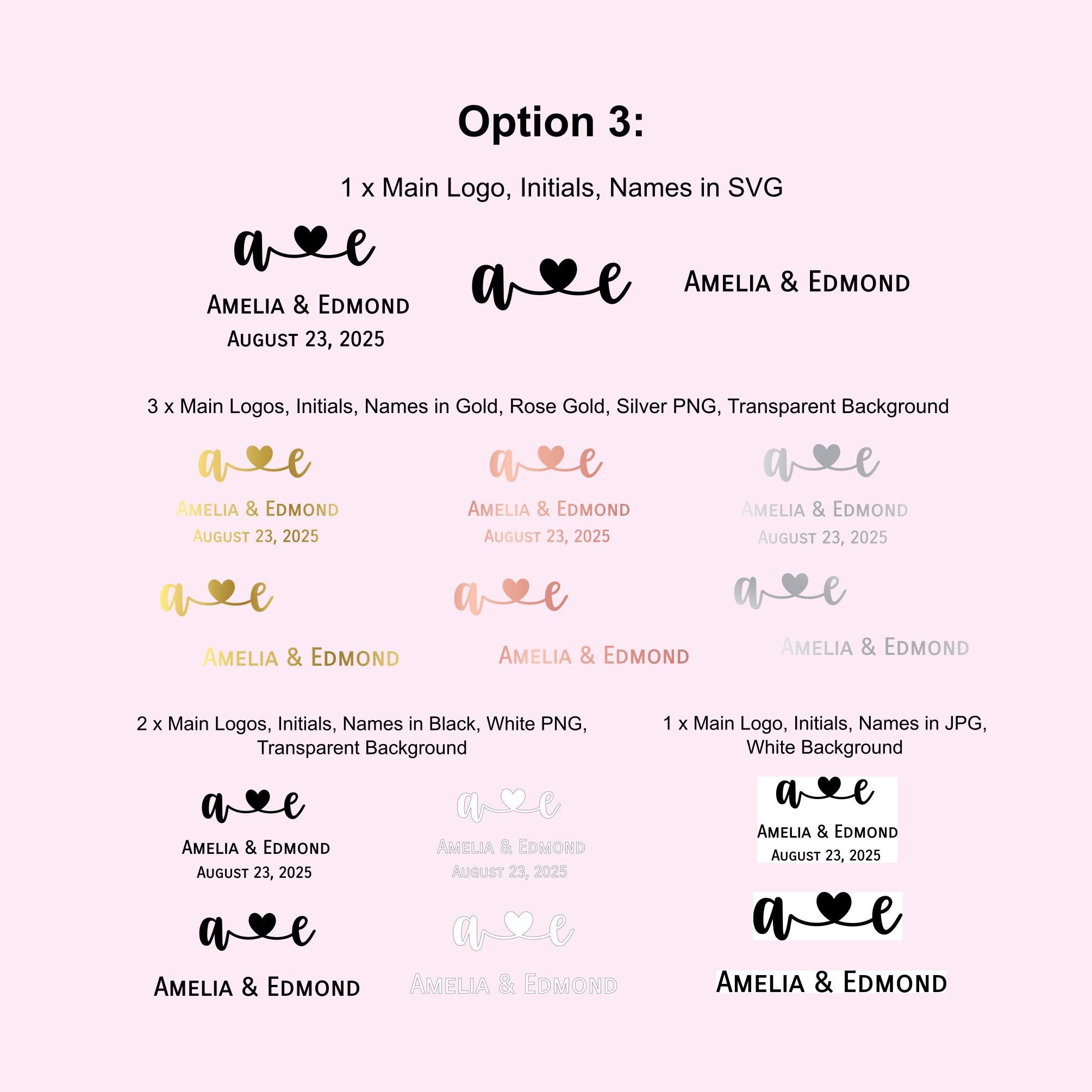 Custom Name SVG, PNG, JPG, Heart Connect, Custom Names, Custom Date ...