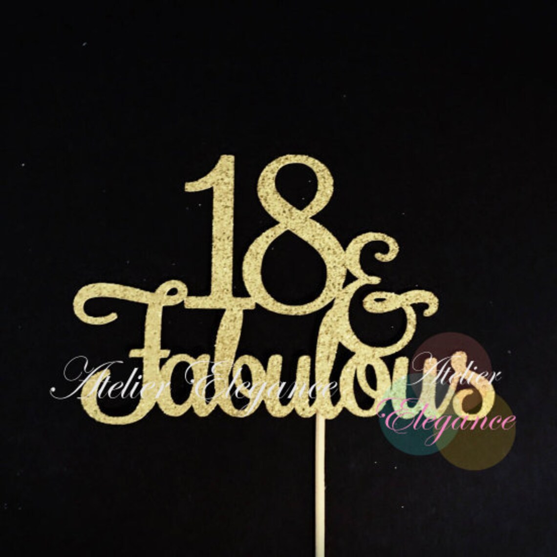 18 and Fabulous Cake Topper 18th Birthday Cake Topper 18th - Etsy Canada