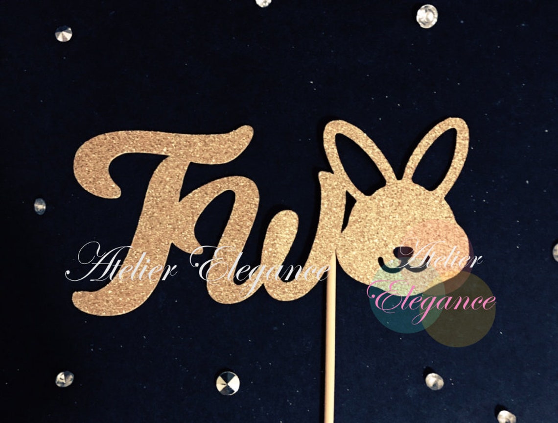 Some Bunny is Two Cake Topper Little Bunny Cake Topper Some - Etsy Canada