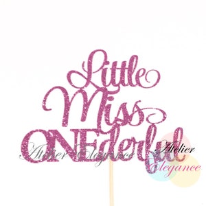 Little Miss Onederful Cake Topper 1st Birthday Cake Topper 1 - Etsy