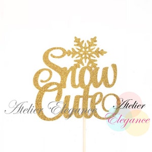 Snow Cute Cake Topper, Little Snowflake Cake Topper, Winter Baby Shower, Little Snowflake Birthday Cake Topper, Little Snowflake Party, So