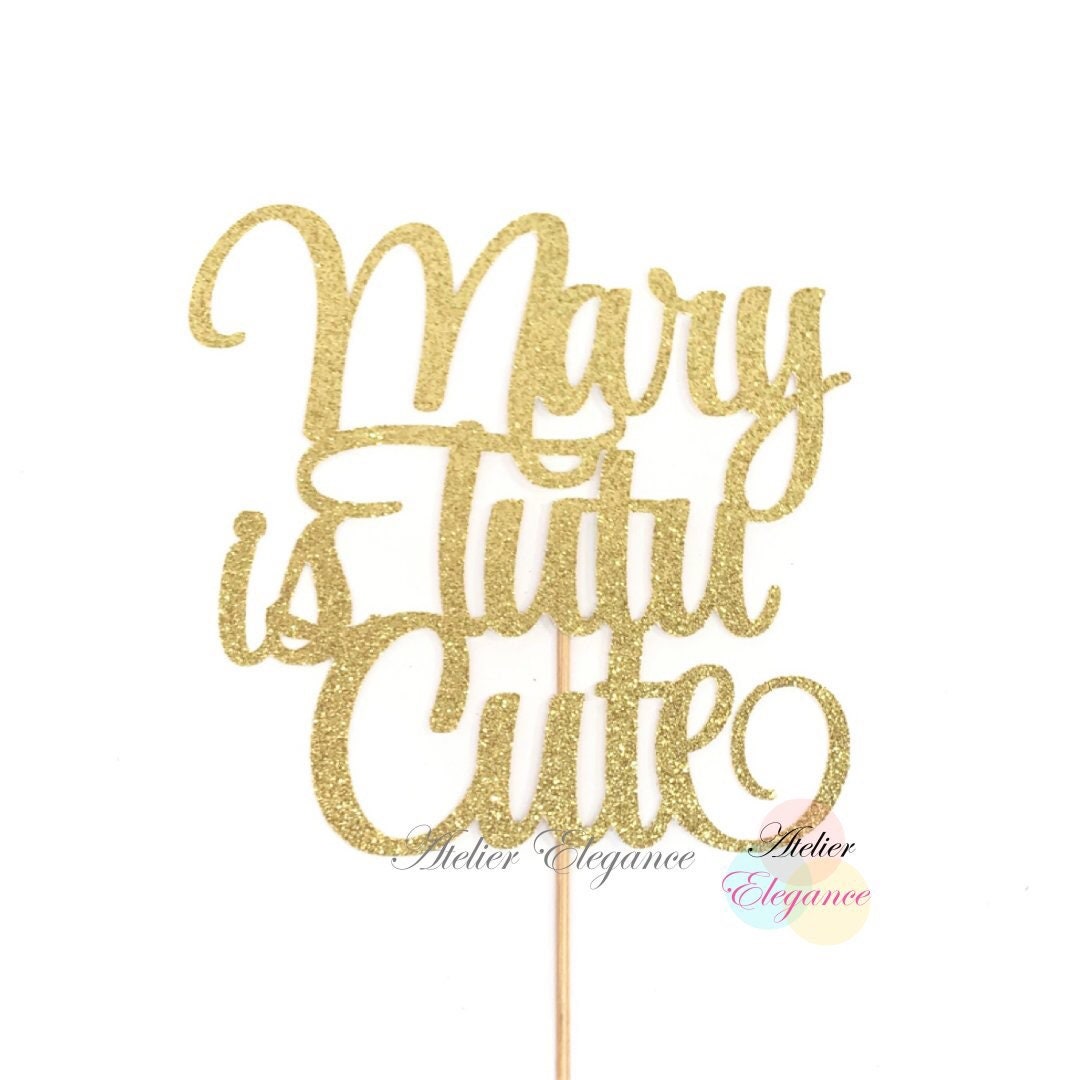 Any Name, Tutu Cute Cake Topper, 2 Cake Topper, Two Cake Topper, 2nd