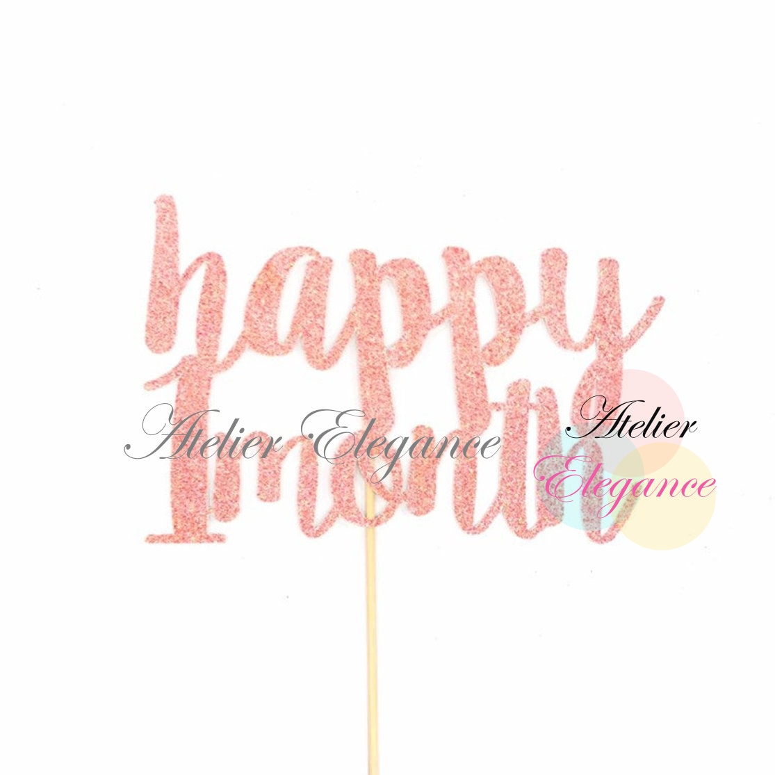 1 Month Birthday Cake Topper Happy 1 Month Cake Topper 1 | Etsy