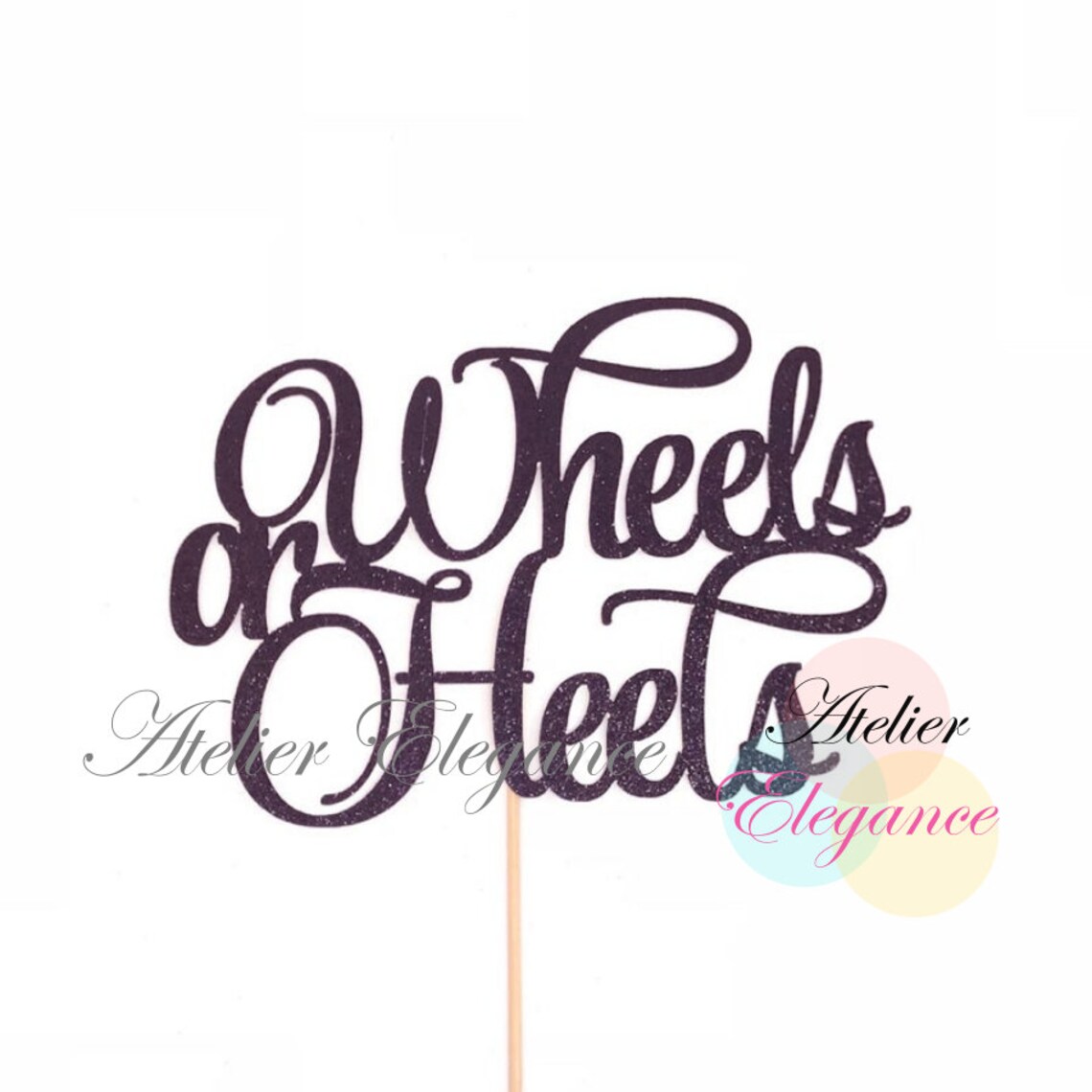 Wheels or Heels Cake Topper He or She Cake Topper Baby Etsy Canada