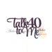 Talk 40 to Me Cake Topper, 40th Birthday Cake Topper, 40th Birthday ...