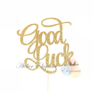Good Luck Cake Topper, Retirement Cake Topper, Farewell Party Decoration, Retirement Party Decorations, Farewell Cake Topper, Lucky Topper