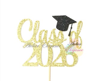 Class of 2026 Cake Topper, Graduation Cake Topper, Happy Graduation Cake Topper, Graduation Party Decorations, Farewell Party Decor
