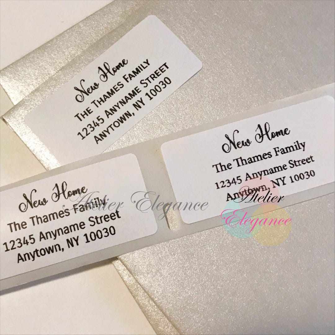 New Home Labels, New Address Label, Return Address Label, Envelope ...