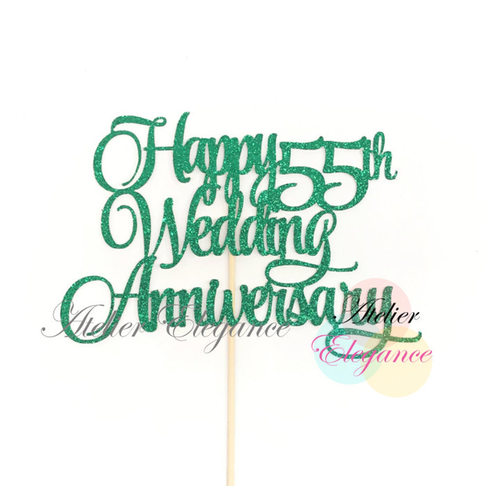 55th Birthday Wedding Anniversary Number Cake Topper - vrogue.co