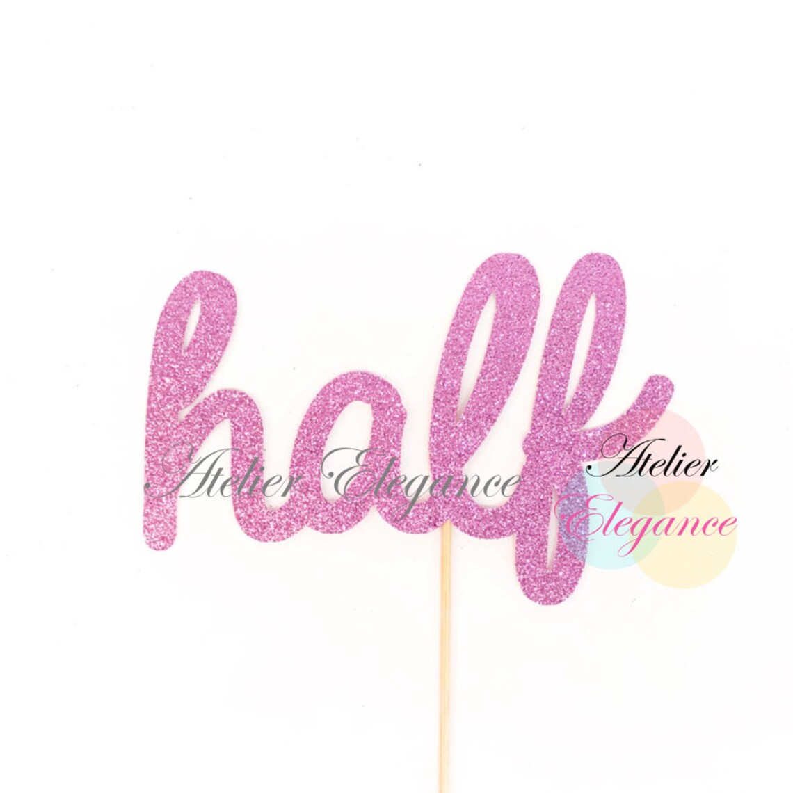 Half Cake Topper Half Birthday Cake Topper 1/2 Birthday Cake Etsy