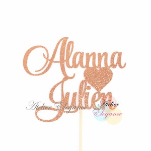 Personalized Wedding Cake Topper, Engagement Cake Topper, Custom Name Cake Topper, Wedding Cake Topper, Wedding Centerpiece, Bridal Shower