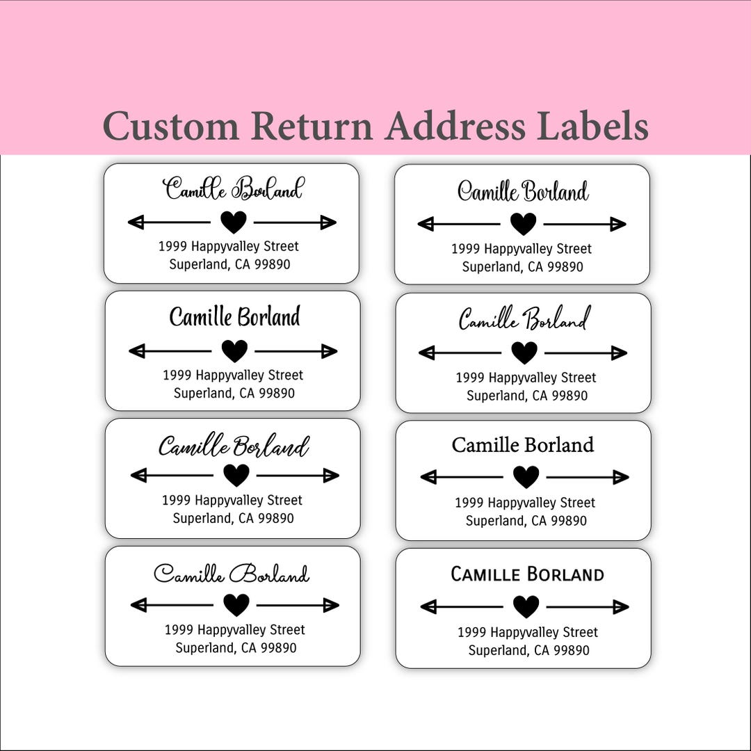 Address Label, Return Address Label, Envelope Labels, Wedding Address ...