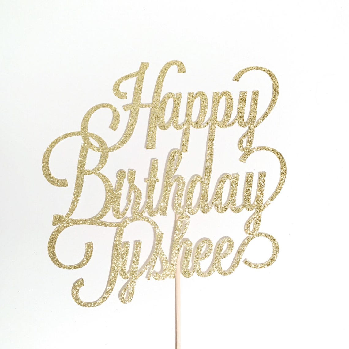 Personalized Cake Topper Happy Birthday Cake Topper Custom Etsy