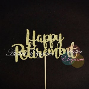 Décoration de gâteau Bonne retraite, Décoration de gâteau de retraite, Décorations de fête de départ en retraite, Gâteau de départ en retraite, Décoration de fête d'adieu, Décoration d'adieu