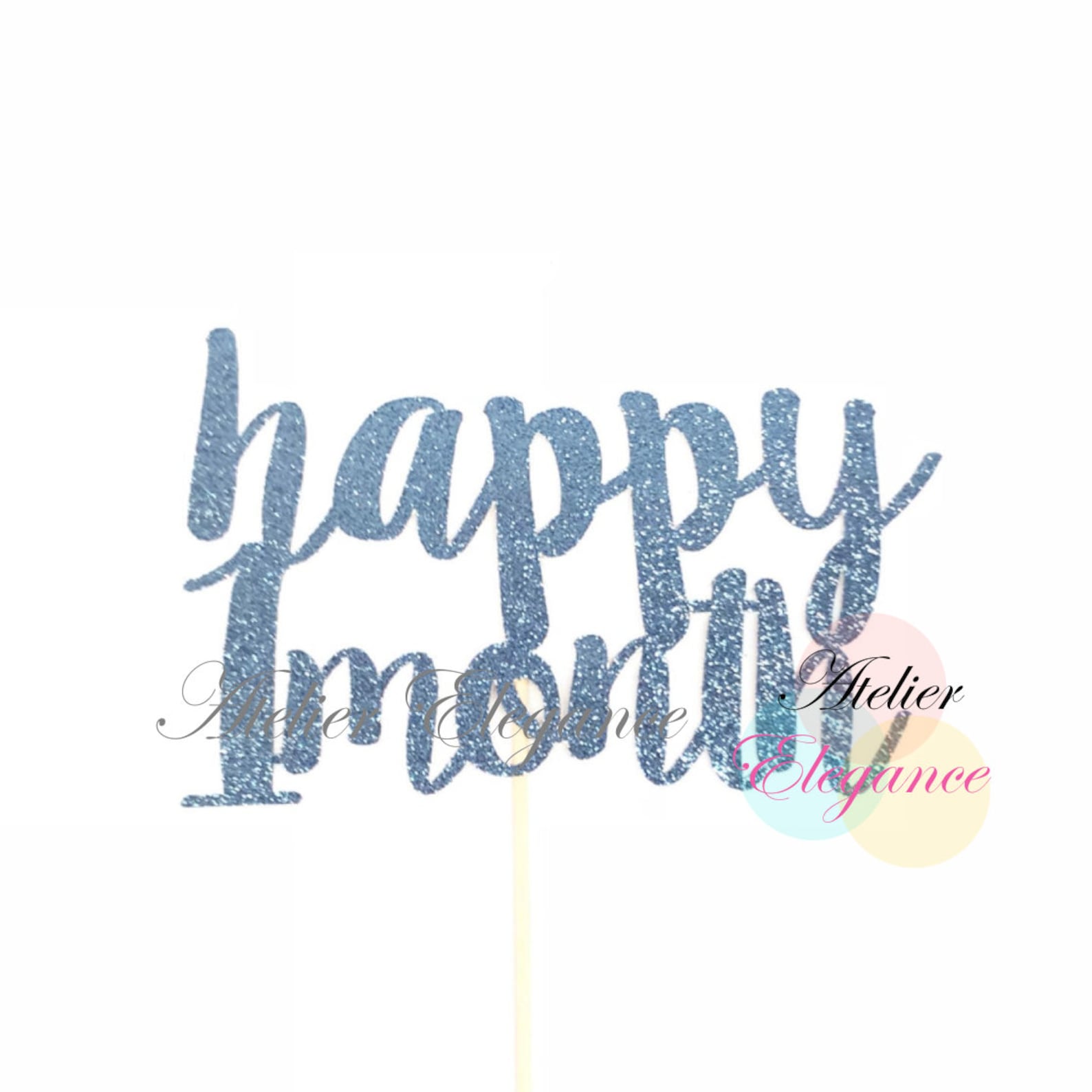 1 Month Birthday Cake Topper Happy 1 Month Cake Topper 1 - Etsy Canada