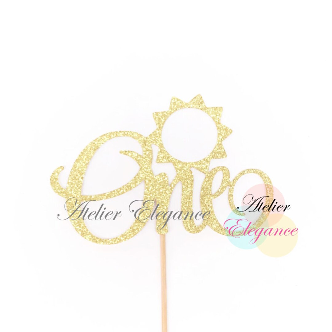 One Cake Topper, Sun Cake Topper, Sunshine One Birthday, 1st Birthday ...