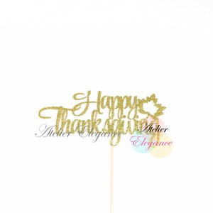 Thanksgiving Cake Topper, Happy Thanksgiving Cake Topper, Thanksgiving ...