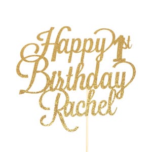 Personalized One Cake Topper, First Birthday Cake Topper, One Cake Topper, 1st Birthday Cake Topper, Custom Name Cake Topper, ANY NAME AGE