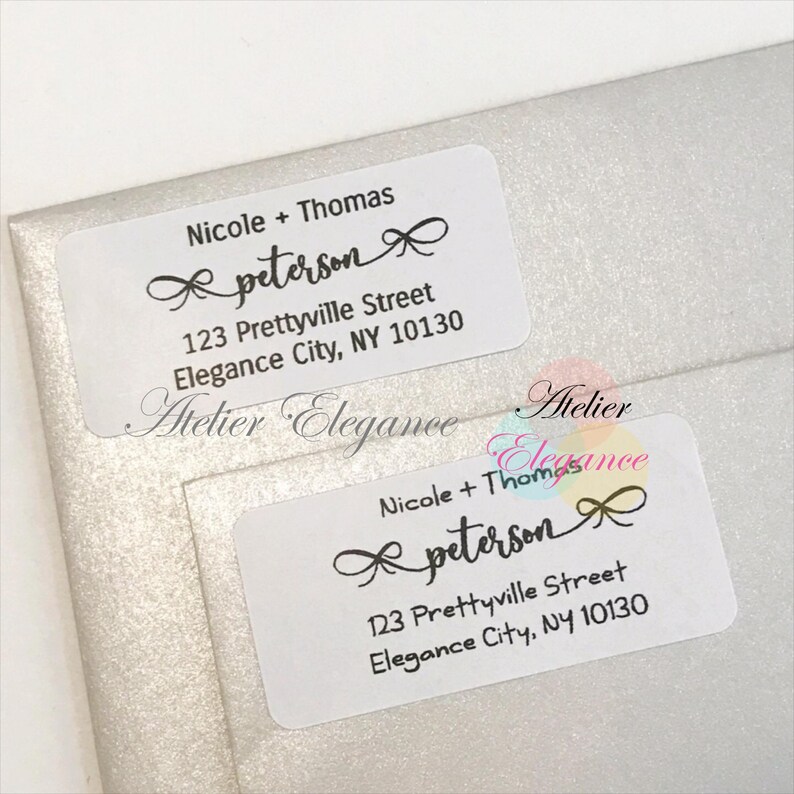 Address Label Cursive Address Label, Envelope Labels, Custom Label, Return Address Label ...