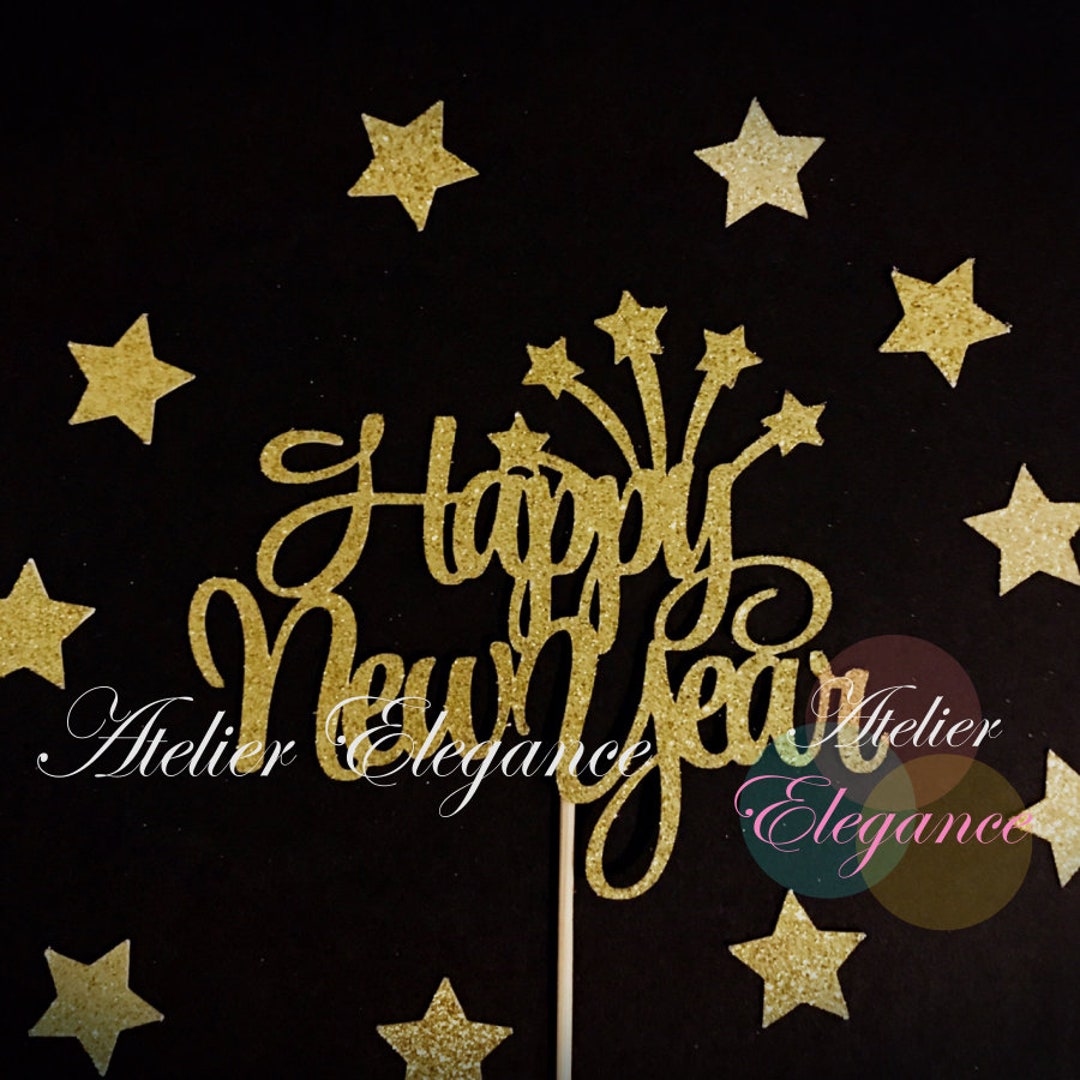 Happy New Year Cake Topper New Year Party Cake Topper New - Etsy Canada