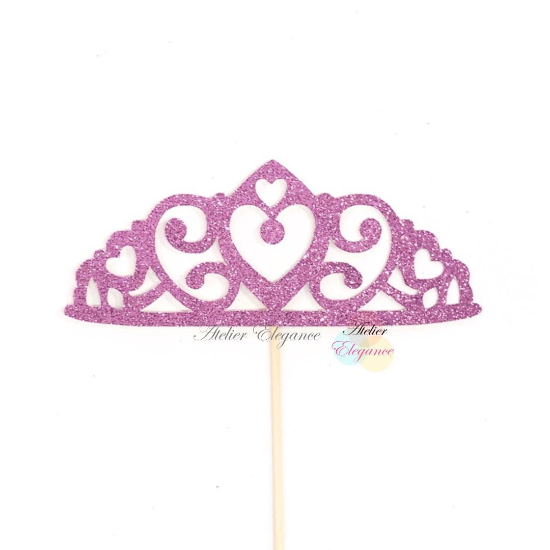 Tiara Cake Topper Princess Birthday Cake Topper Princess Etsy