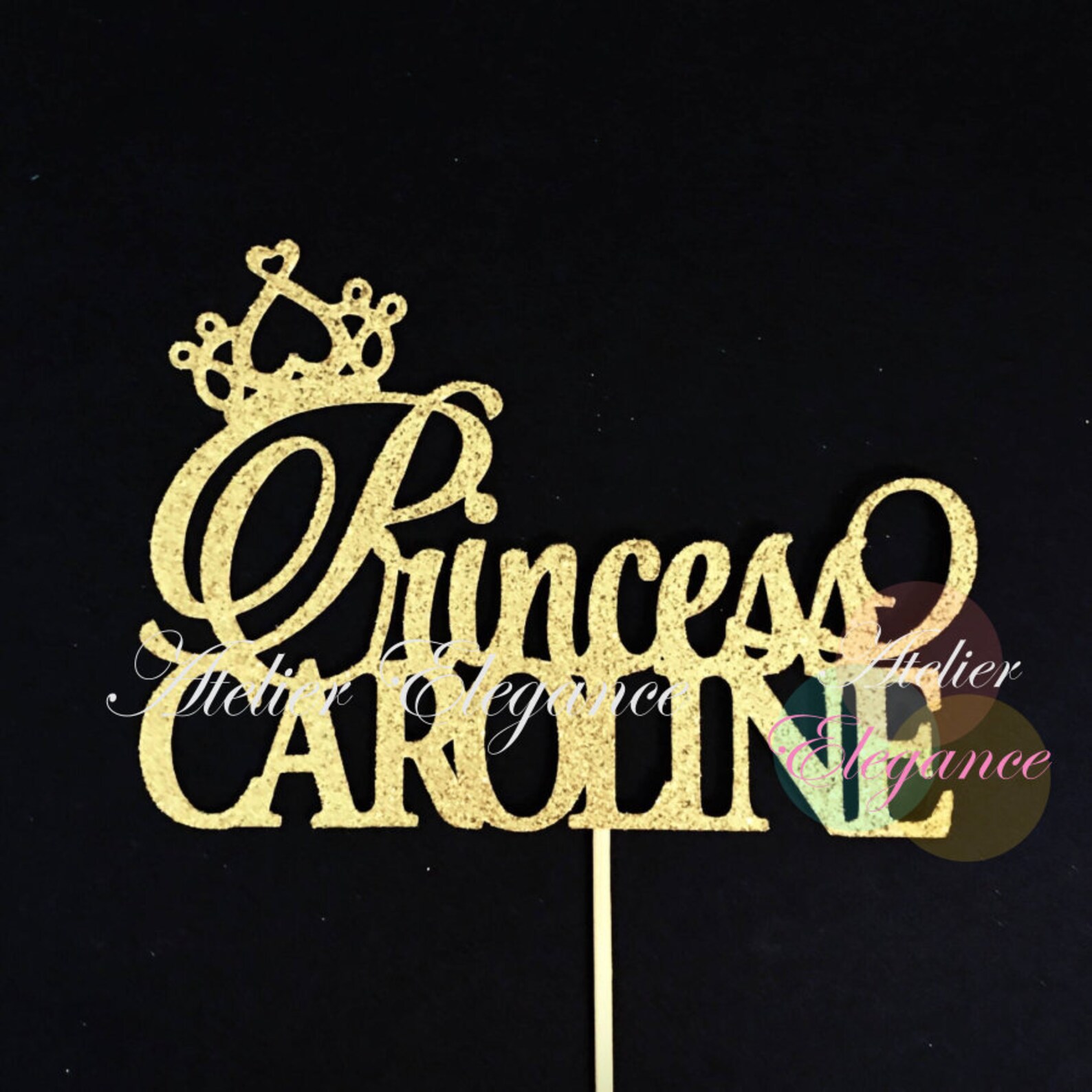 ANY NAME Tiara Cake Topper Princess Birthday Cake Topper Etsy Canada