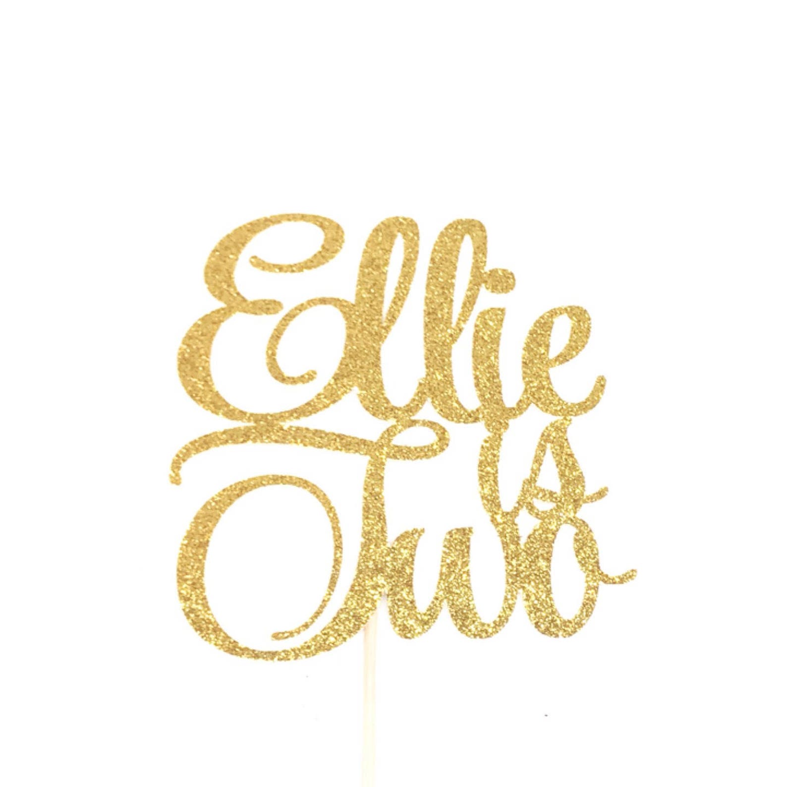Personalized Two Cake Topper, Second Birthday Cake Topper, Two Cake ...